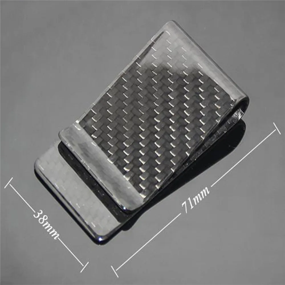 Прочный зажим для денег из углеродного волокна мужской простой наличный