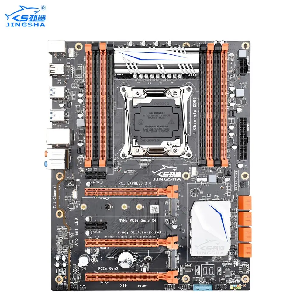 Комплект материнской платы Jingsha X99 с процессором XEON E5 2678 V3 и 4*8 ГБ 1600 МГц поддержка