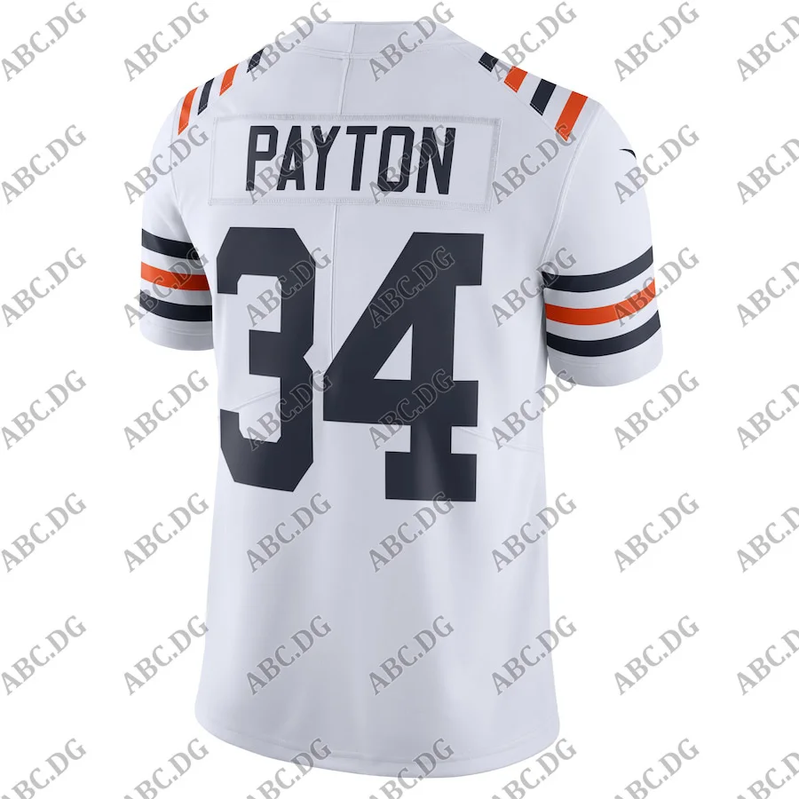 

Men Women Kid Youth Chicago Walter Payton White 100th Season Alternate Classic Retired Player Limited Jersey
