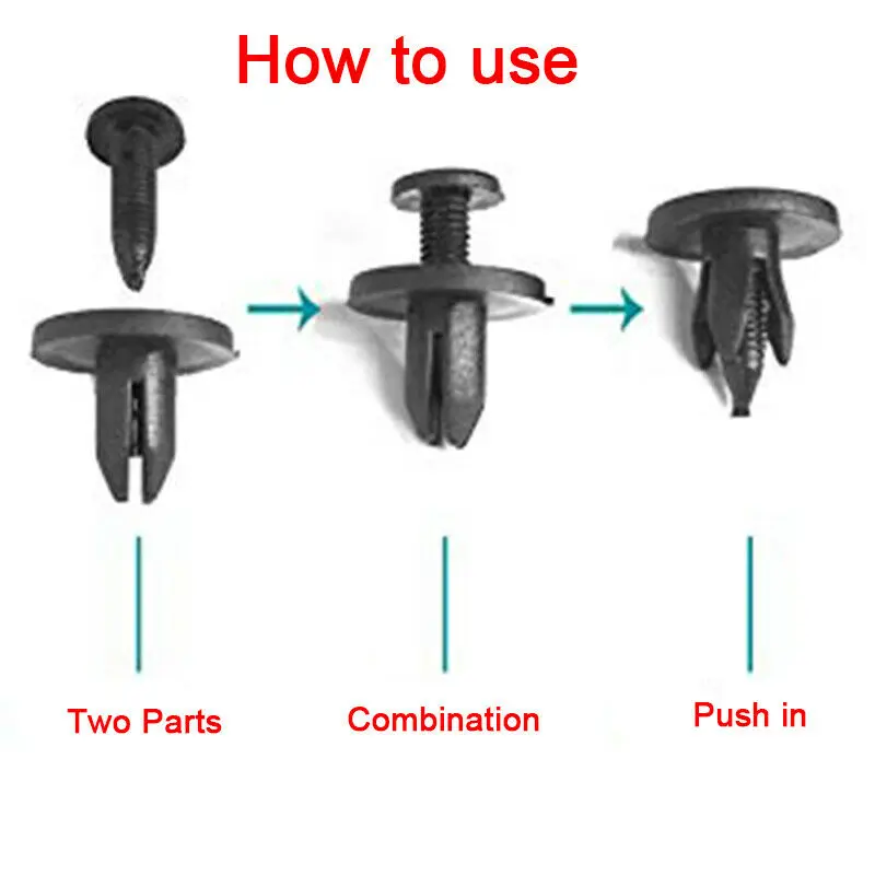 Car Push Pin Clips Parts Push Pin Clip Accessories Exterior Fastener Rivets