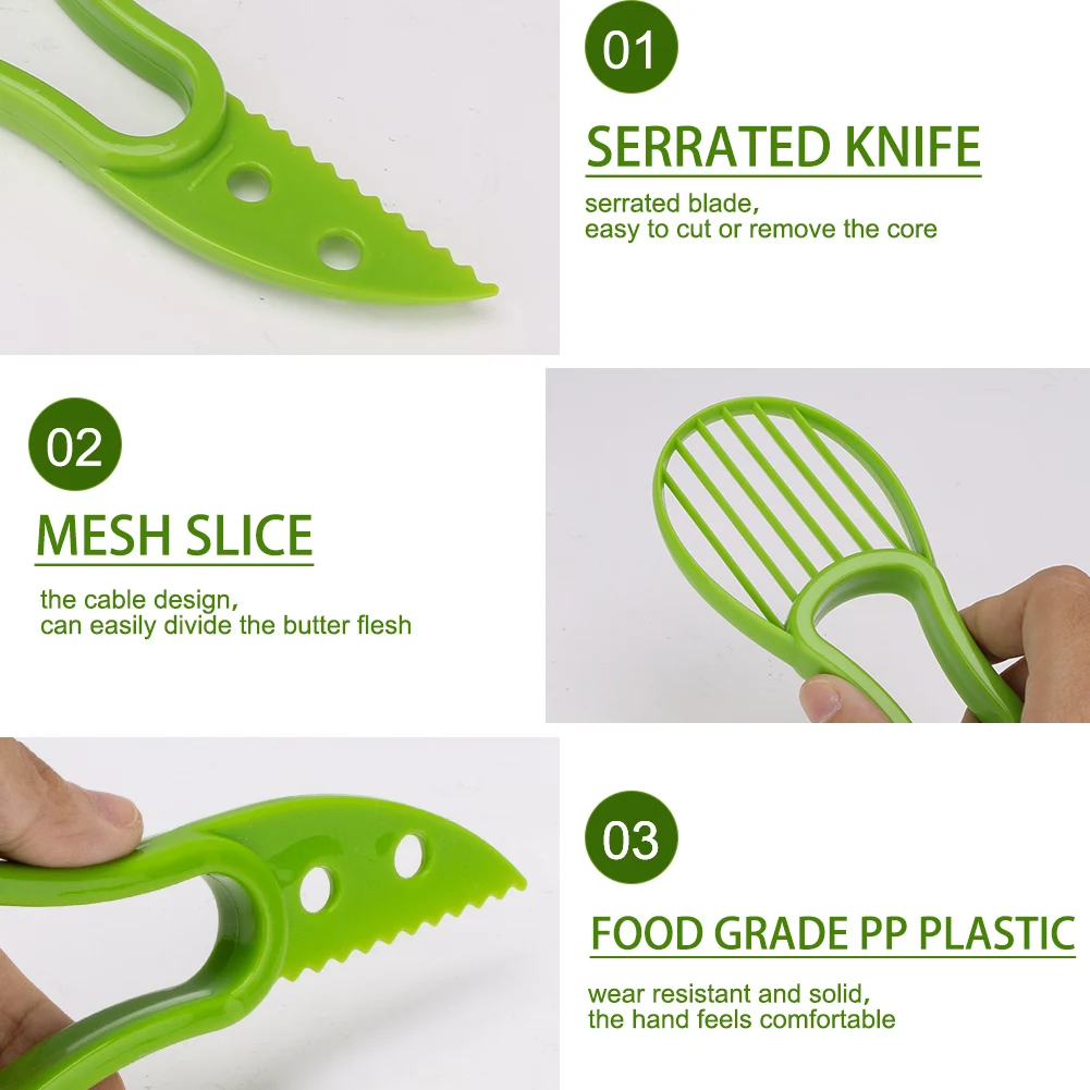 3 в 1 ломтерезка для авокадо слайсер масла и фруктов резак разделитель целлюлозы