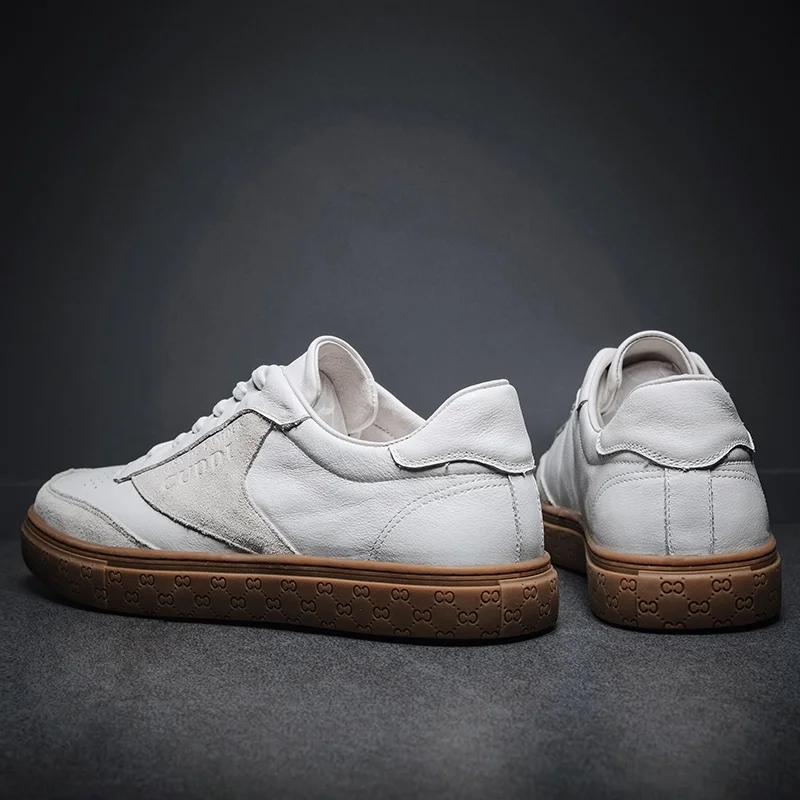 

SKINDEEP Vintage Hand Stitching Cow Leather Shoes Soft Loafers Casual Ankle Boots Men Genuine Leather Shoes