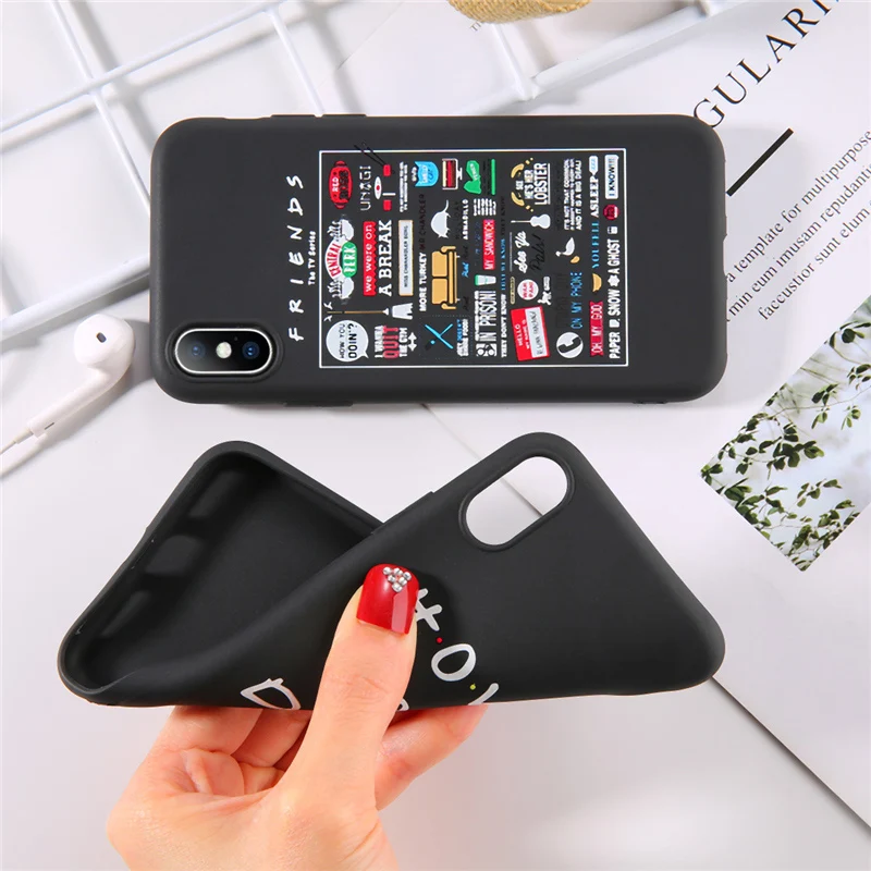 

For iPhone 6 6s 7 8 Plus X XR XS Max 11 Pro Max 5 5s SE Phone Case Central Perk Friends Soft TPU Case For iPhone XS