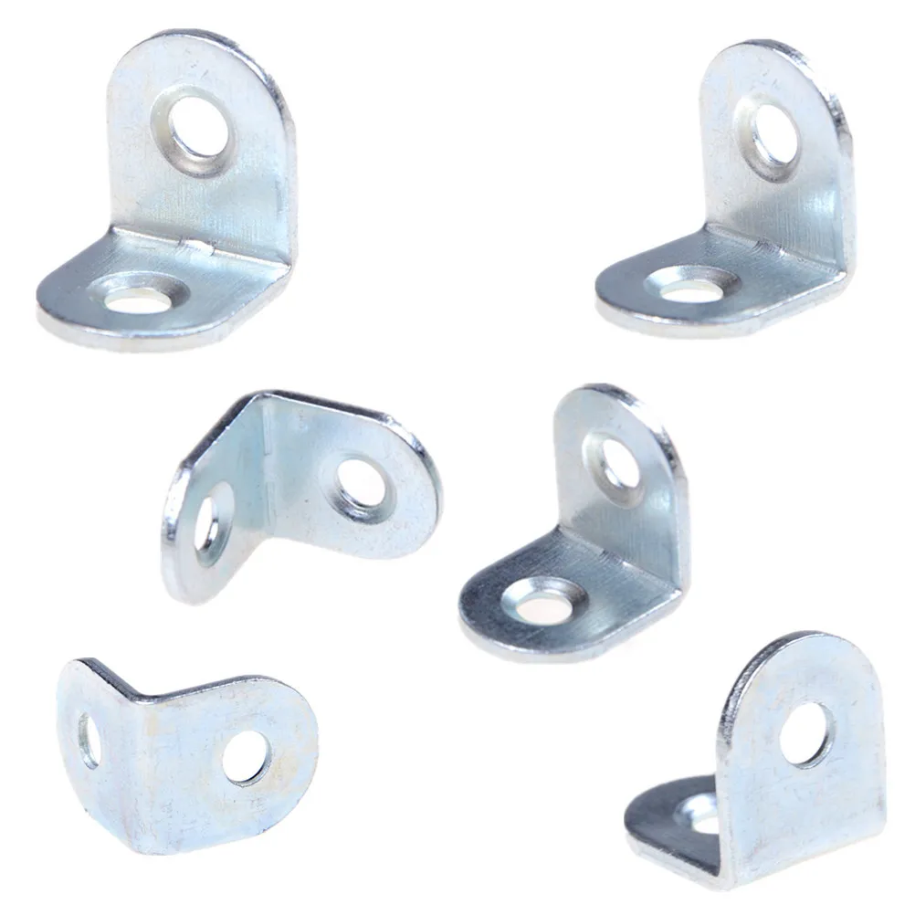 

Wholesale 50pcs 20x20x15mm Shelf Support Angle Brackets Corner Braces For Furniture Accessories Silver