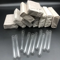 100 pieceslot 13100mm lab clear glass test tube laboratory round bottom tube vial