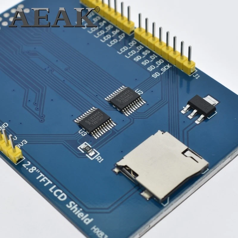 Сенсорный ЖК экран AEAK для Arduino UNO 2 8 В 3 мА с резистивной сенсорной