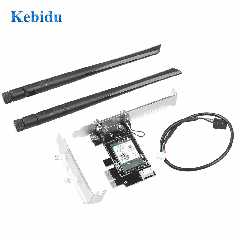 KEBIDU 6 PCIE 1X Wi-Fi карта двухдиапазонный 2 4 GPS TXA076 настольный компьютер для Intel AX200NGW