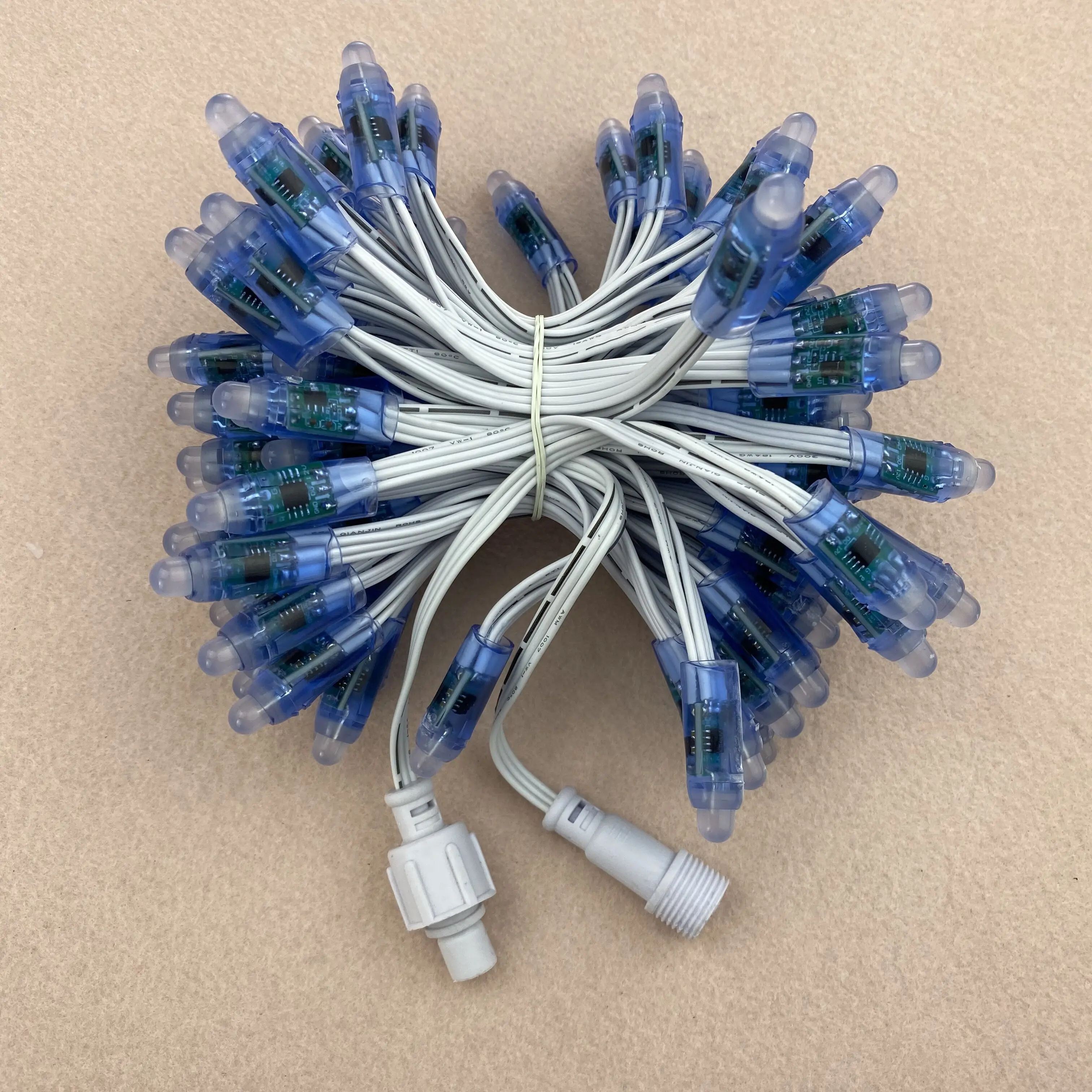 4 дюйма (10 см) 100 шт./компл. Регулируемая пуля 12 В постоянного тока WS2811 красный