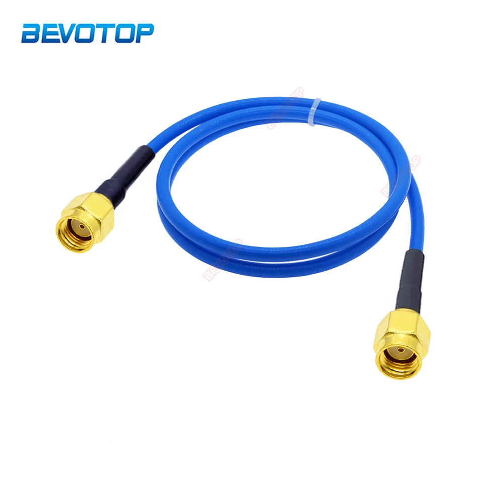 10CM/15CM/20CM/1-20M RG402 RP SMA Male to RP SMA Male Connector Blue Jacket RG-402 Semi Flexible Coaxial Cable 50ohm