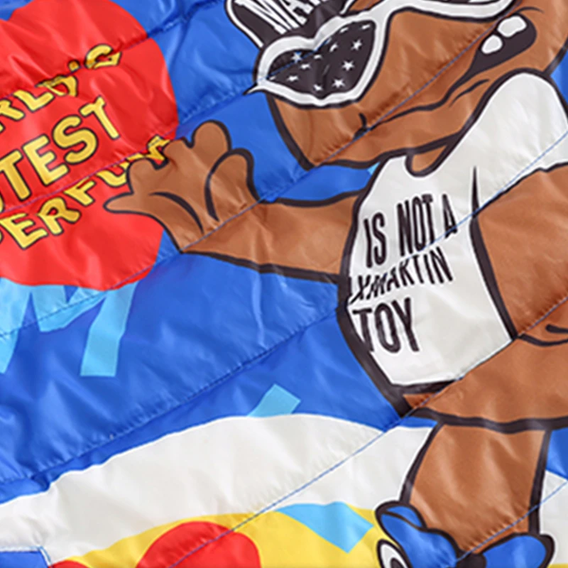 

Cartoon Winter New printed Women Down Jacket Waterproof Sweet European Slim Fashion Female O-Neck Warm Thicken High-quality Coat