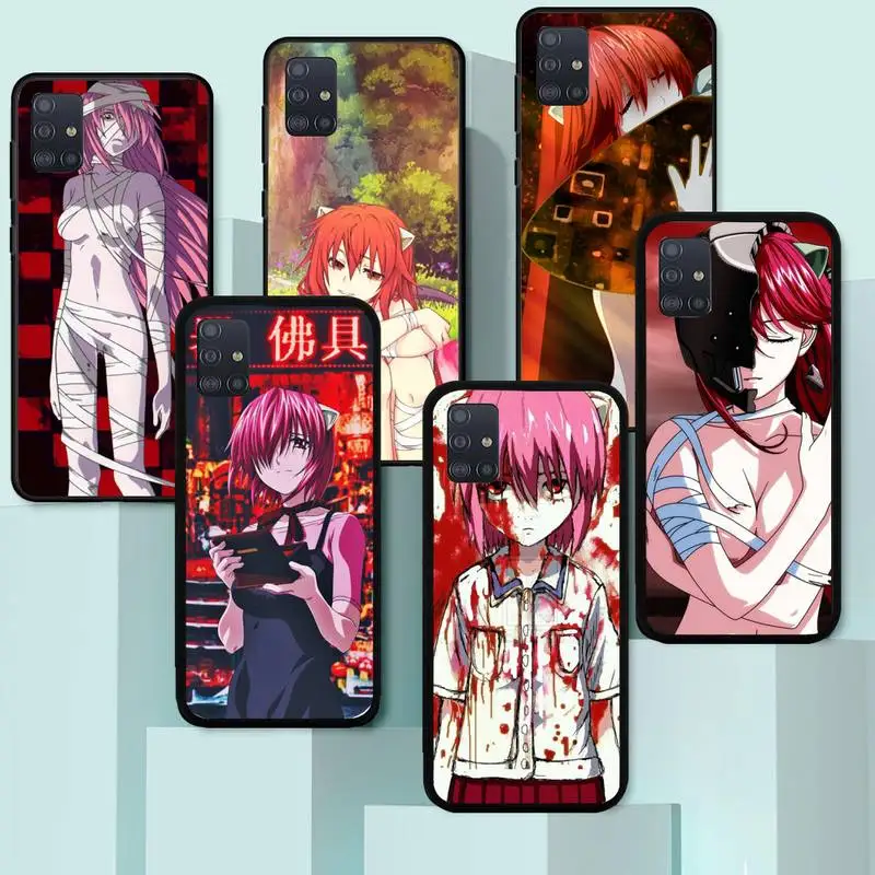 

Anime Elfen Lied Phone Case for Samsung A71 A80 A91 A01 A02 A11 A12 21 31 32 20E S 32 M10 20 30 31 31S 21 5G cover