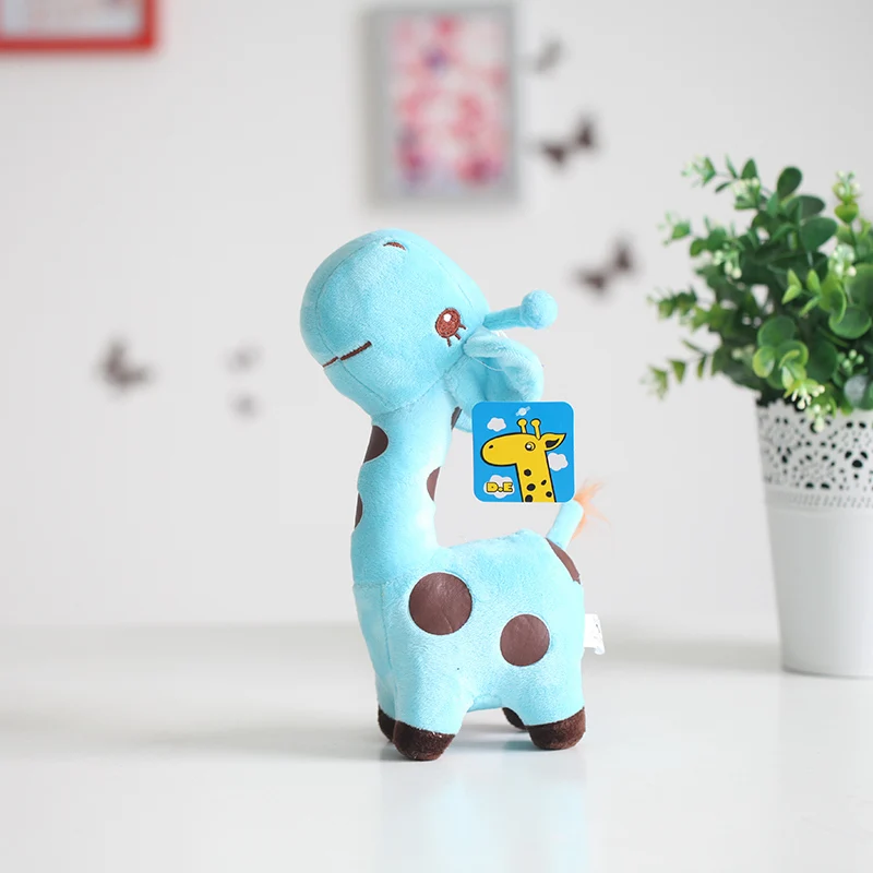 18cm/25cm Cute Giraffe Plush Toy Pendant Soft Deer Stuffed Cartoon Animals Doll Baby Kids Toys Christmas Birthday Colorful Gifts | Игрушки и