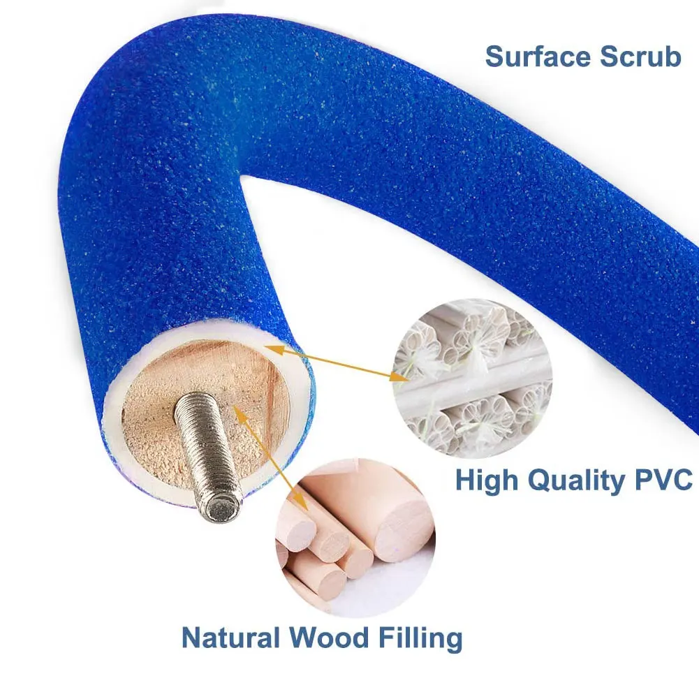 

Parrot Perches Bird Cage Stand U Shape Rough-Surfaced Branches Toys For Parakeet Cockatiel African Grey Macaw Lovebird Small