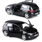 Модель автомобиля Golf 6 GTI из сплава, 1:36, имитация под давлением, металлическая Игрушечная модель автомобиля, модель двери, открывается, коллекция, детская игрушка, подарок