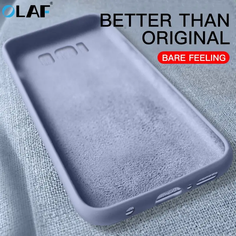 Оригинальный чехол из жидкого силикона для Samsung Galaxy A50 A70 A40 A20 A10 ТПУ S7 S8 S9 S10 Plus M10 20