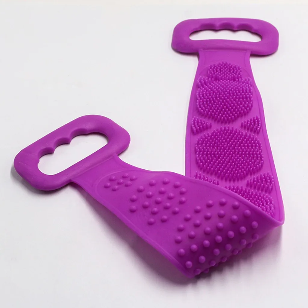 Magic Silicone Brushes Bath Towels Rubbing Back Mud Peeling Body Massage Shower Extended Scrubber Skin Clean Brushes#50 | Дом и сад