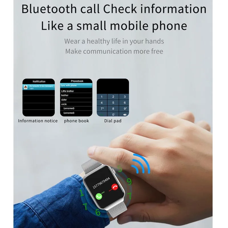 

2021 IWO 14 Smart Watch K8 44MM Series 5 1.78HD screen Wireless charge Men Women SmartWatch for Iphone IOS Android Phone Band
