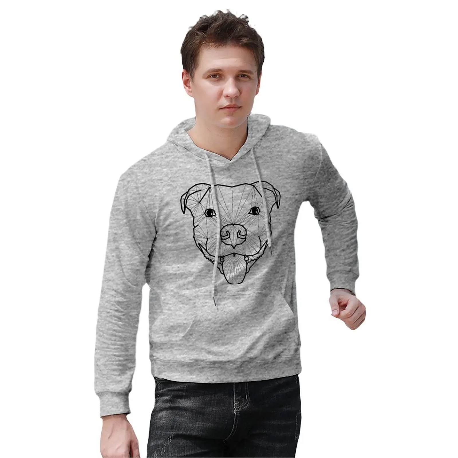 

Толстовка мужская из хлопка, с длинным рукавом, XXXL