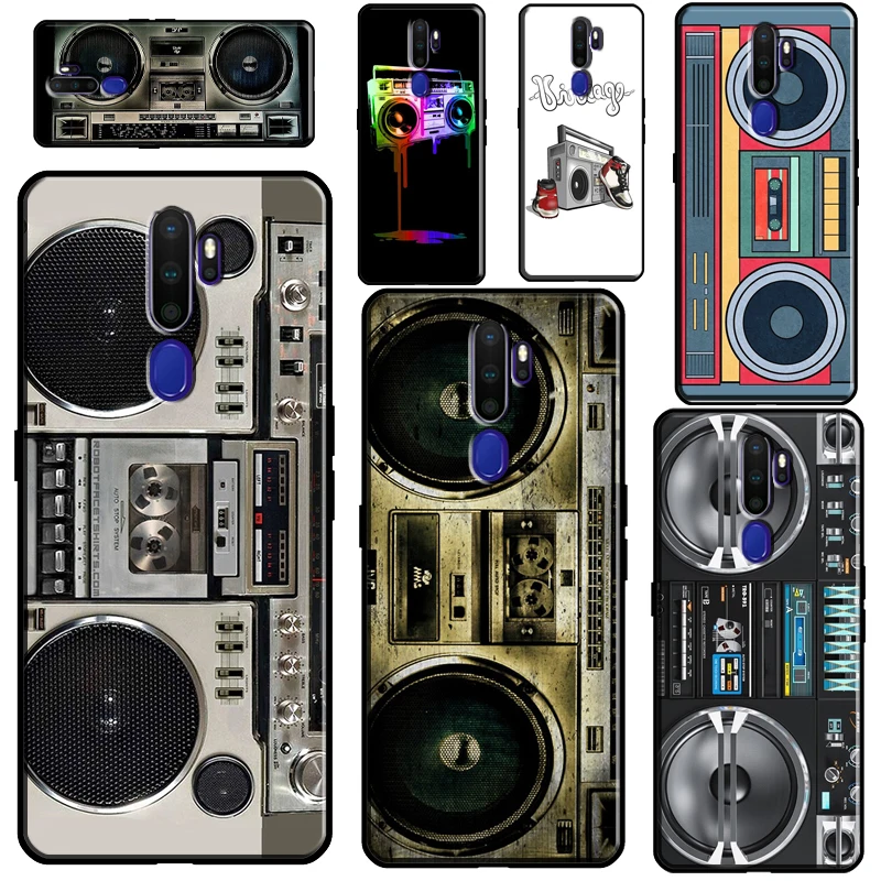 Vintage 80s Boombox Phone Case For OPPO A5 A9 A31 A53 2020 A52 A72 A15 A83 A91 A1K A5S Reno2 Z Find X2 X3 Pro