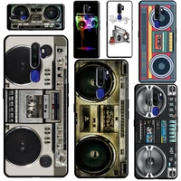 vintage 80s boombox phone case for oppo a5 a9 a31 a53 2020 a52 a72 a15 a83 a91 a1k a5s reno2 z find x2 x3 pro