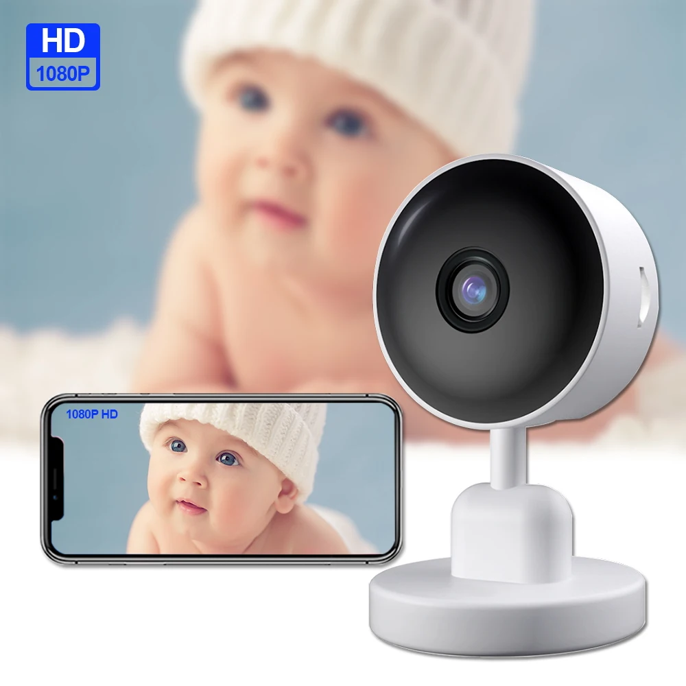 

Electronic Baby Monitor with Camera 1080P IP Camera HD Night Vision Two Way Audio Easy Installation Baby Sleeping Nanny Camera