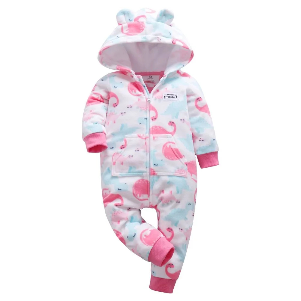 Детский комбинезон Зимняя одежда для мальчиков и девочек Комбинезон на молнии с