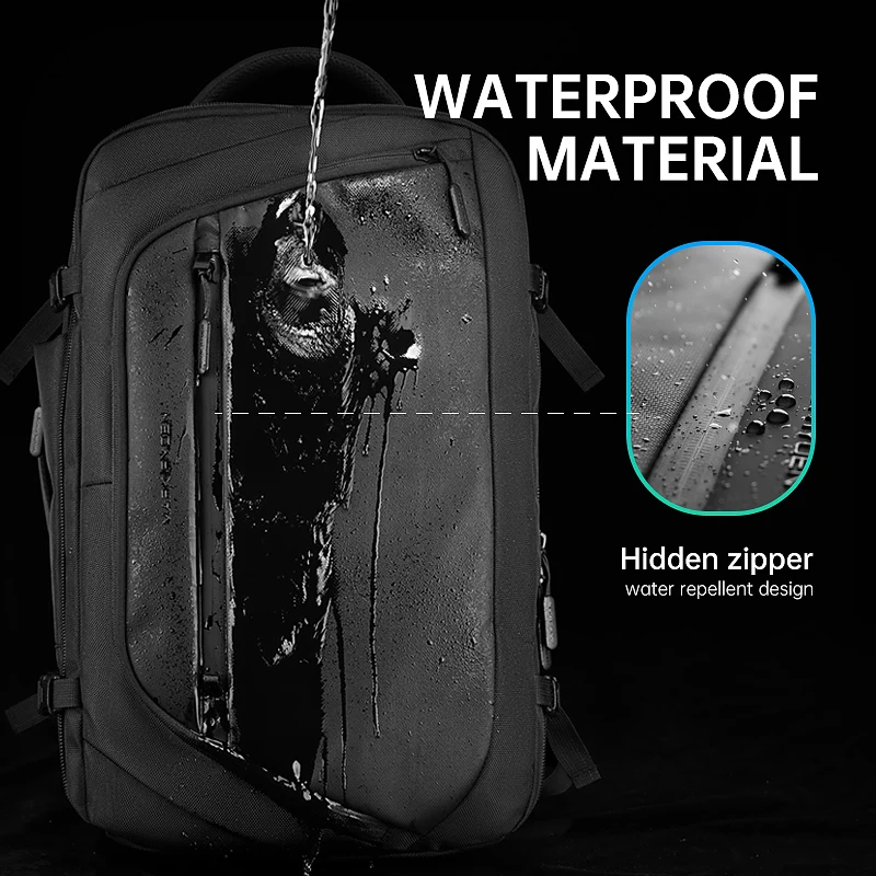 

Mark Ryden Men Backpack 17.3 Inch Laptop Bag Outdoor Travel Luggage Bag USB Charging Backpack Men