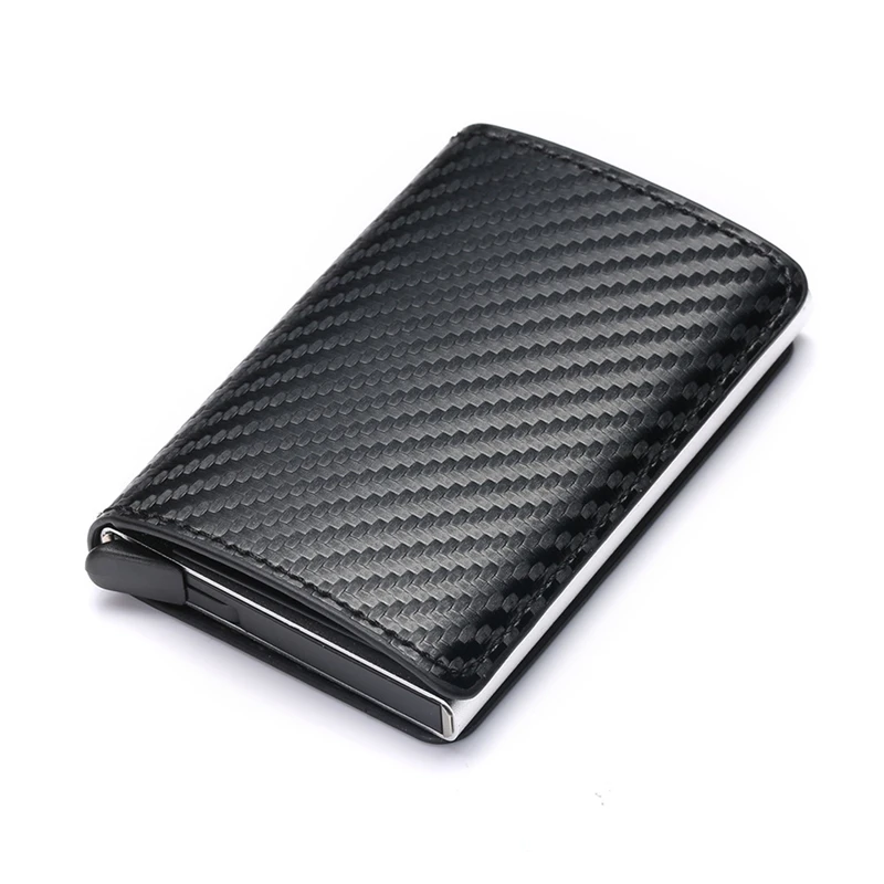 

2021 Rfid Wallet Aluminum Metal Credit Smart Wallet Business Card Holder HaspBusiness Mini Card Wallet Dropshipping Man Women