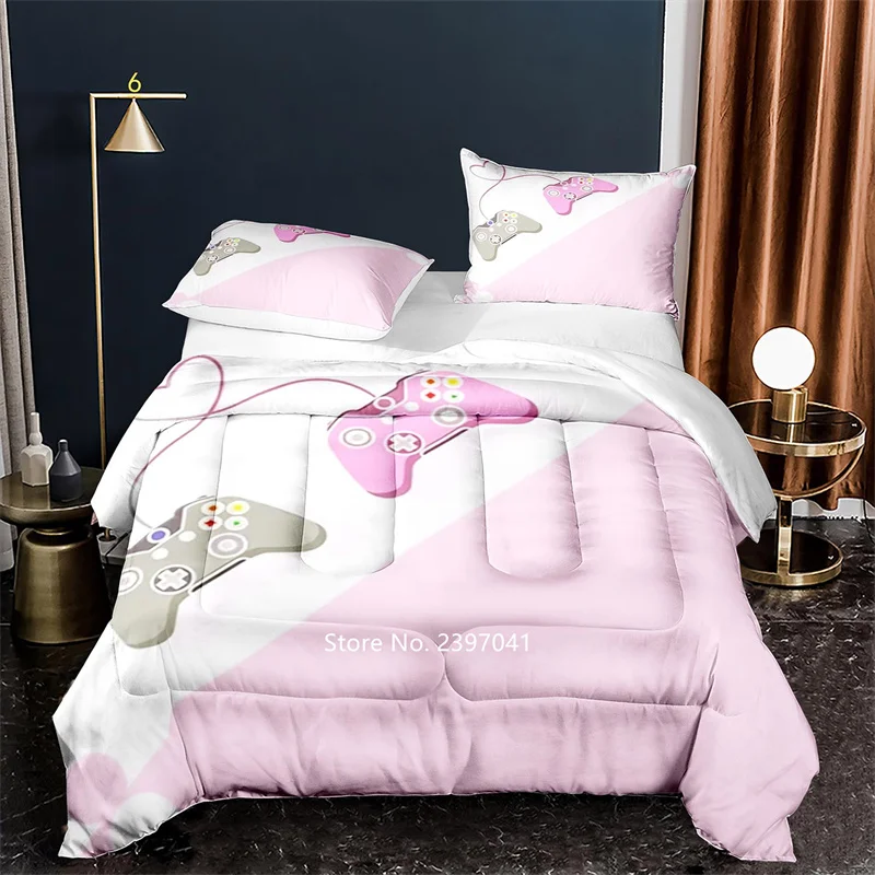 

2-3 Piece Sets Player Quilt Cover Cartoon Bedding Children Boys and Girls Bedding Game Quilt Cover Bedspread Game Pillowcase