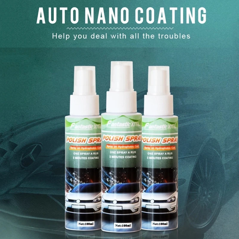 Супергидрофобный герметик для покрытия автомобиля 100 мл гибридный спрей