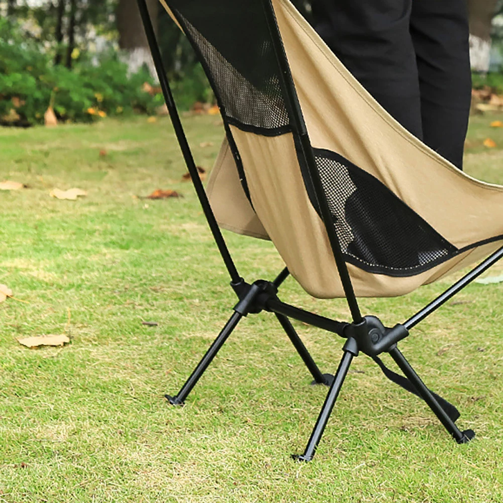 

Outdoor Moon Chair Lightweight Fishing Camping BBQ Chairs Portable Folding Extended Hiking Seat Garden Ultralight