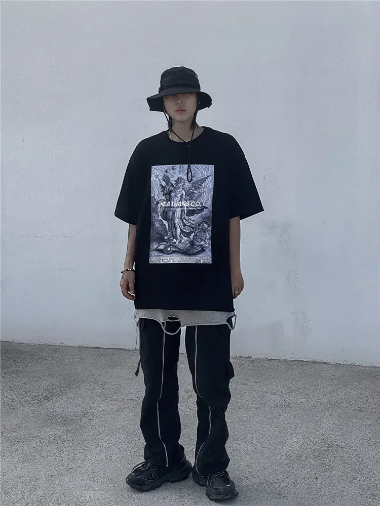 

New Design Hip Hop T Shirt Women Graphic Print Harajuku Streetwear 2021 Summer Short Sleeve Tops Tees Casual Cotton T-shirts