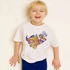 Новое поступление, Детская футболка с принтом Superzings, серия 6, Забавный Топ в стиле Харадзюку, футболка с круглым вырезом и короткими рукавами для мальчиков, мультипликационная кавай-девочка