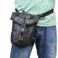 outdoor waterproof motorcycle bicycle riding leg waist bag faux leather pockets