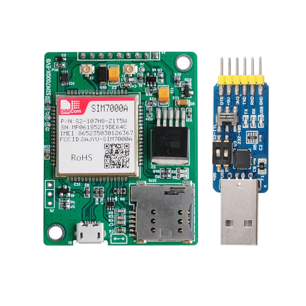 Плата RCmall SIM7000A Mobile IoT Module B2/B4/B12/B13 NB-IoT модуль поддерживает LTE CAT-M1(eMTC) и |