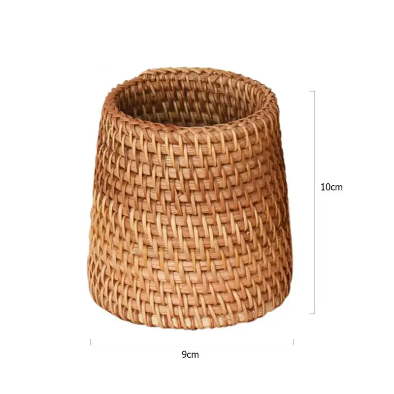 

Rattan Chopsticks Tube Shovel Spoons Bucket Dinner Knives Forks Tableware Storage Box Home Storage Baskets Organizer