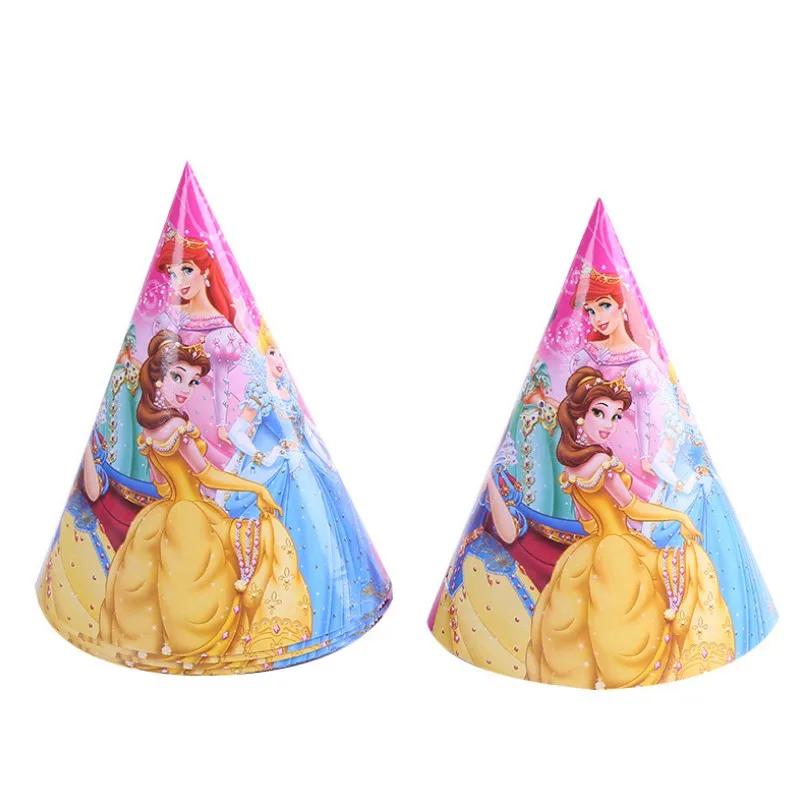 Hat 6pcs 1 X Принцесса София/Аврора/Белоснежка/Эльза/Анна, кекс, топперы, юбка ручной работы украшение торта, подарок на день рождения для девочки - Цвет: Hat 6pcs