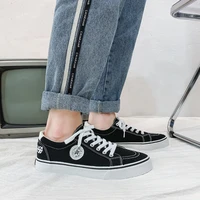 2021 summer hot breathable all match trend low cut canvas mens shoes