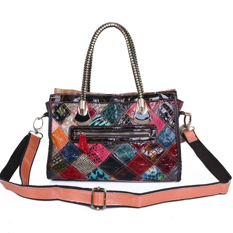 

Desginers Luxury Patchwork Colorful Totes Fashion Trend Women Handbags Large Purse For Travel Mother Big Bags More Capactity