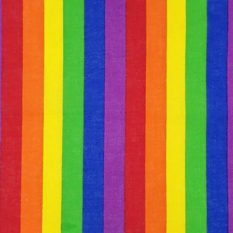 

Festival Rainbow Colorful Seven Stripes 55x55CM Unisex Cotton Pocket Square Scarf Headband Bandana Gay Parade Wristband Tie My11