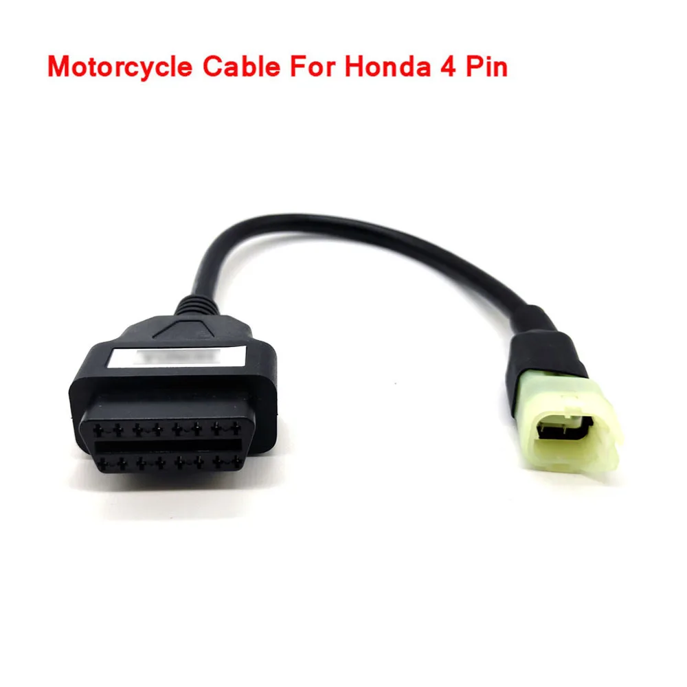 OBD мотоцикла тормозной трос сцепления для Honda 4 Pin/6pin разъем Диагностический кабель 4Pin для OBD2 16 pin адаптер