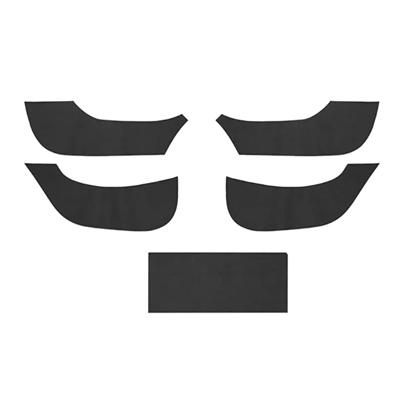 

Для Tesla Model 3 Автомобильная кожаная дверная Противоударная Защитная пленка с боковыми краями Защитная Наклейка коврик аксессуары