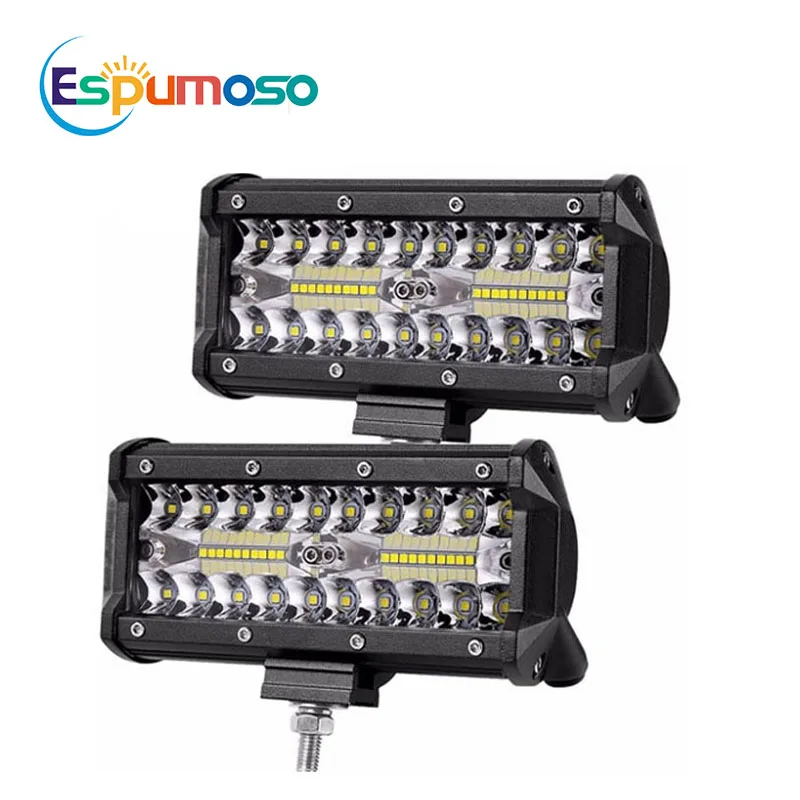 7-дюймовая панель рабосветильник света 120 Вт комбинированный луч 12 В 24