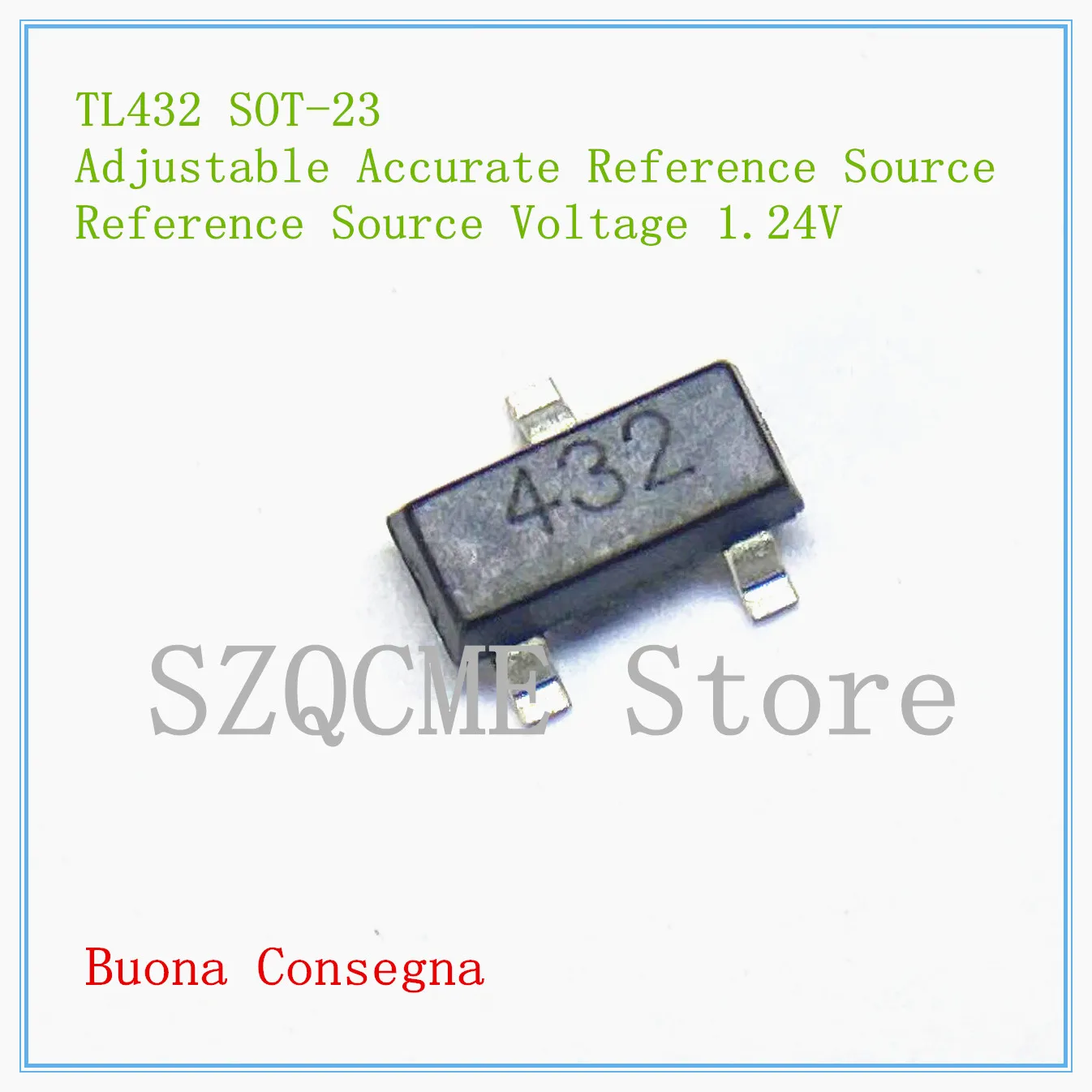 50PCS TL432 AZ432 CJ432 432 1.24V Adjustable Accurate Reference Source Voltage regulator IC Transistor SOT-23 SMD - купить по