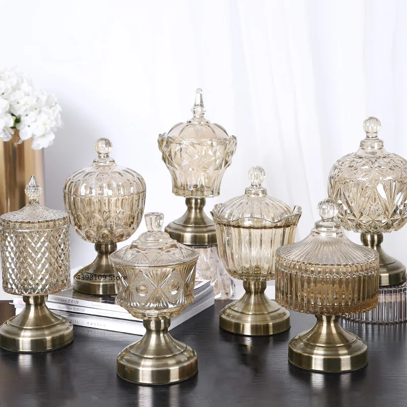 Нордическая Хрустальная стеклянная банка многофункциональная для хранения