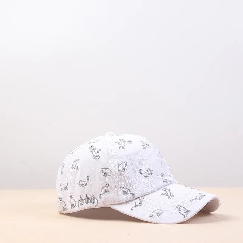 Cotton Cartoon Cat Casquette Baseball Cap Adjustable Snapback Hats For Men And Women