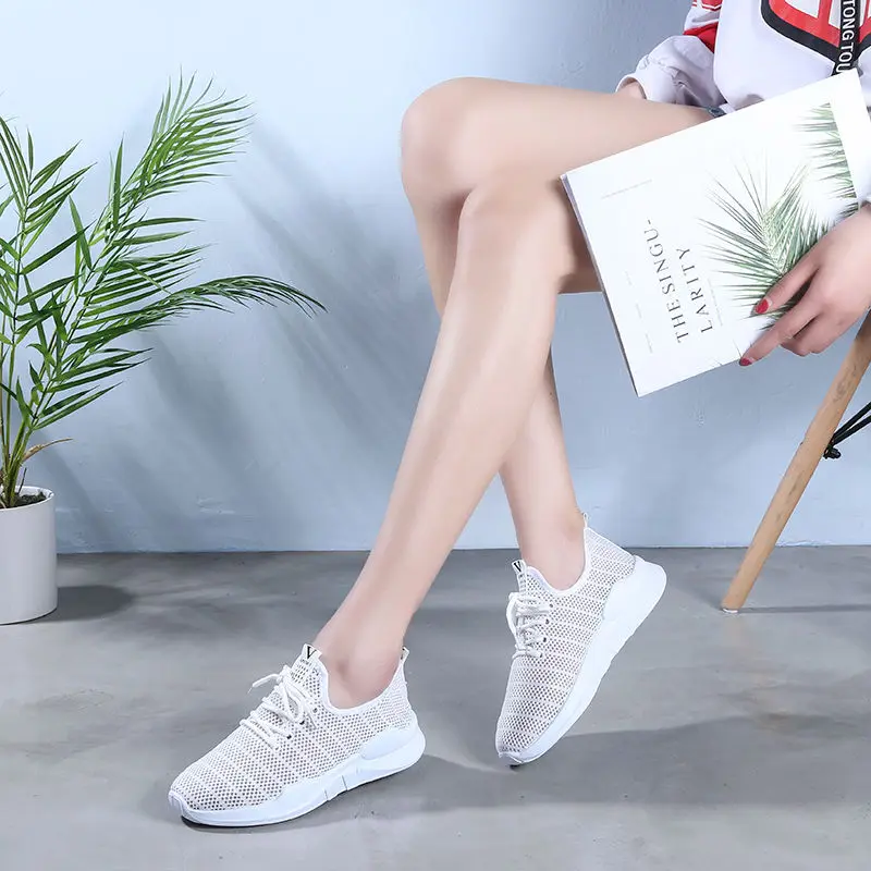 Cheap 2021 Women Tennis Shoes Ultra-Light Outdoor Fitness Sports Female Jogging Sneakers Comfort Trainers Soft Tenis Mujer