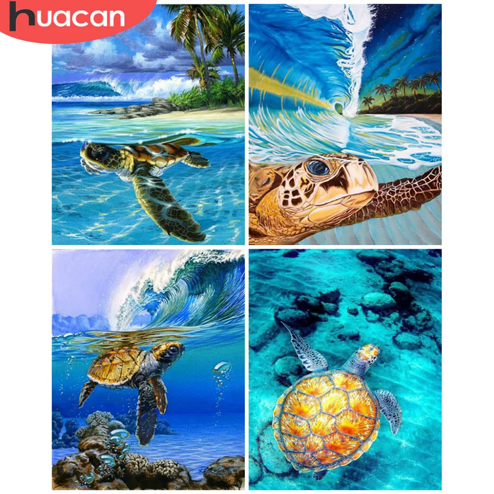 

Картина по номерам на холсте «Черепаха», «сделай сам»