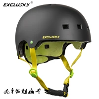 exclusky multi sports bmx skateboard scooter helmet bicycle cap for men and women size m and l