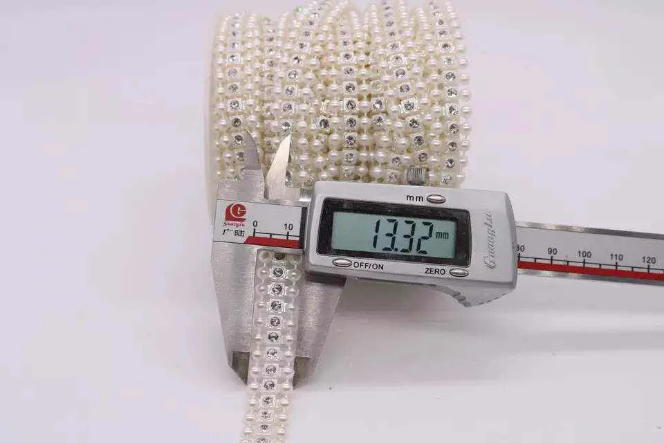 Цепочка с жемчужными бусинами для украшения свадебных вечеринок 10 ярдов три